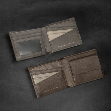 Samuel Ashley - Theo Leather Bi-fold Wallet with Coin Case (RFID)